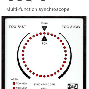 DEIF CSQ-3 Variant 01 synchroscope
