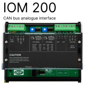 DEIF IOM-200 Variant 01 analogue interface