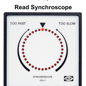 DEIF RSQ-3 Variant 01 Read synchroscope