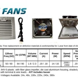 FP-108X-KIT 120v 80cfm filter fan